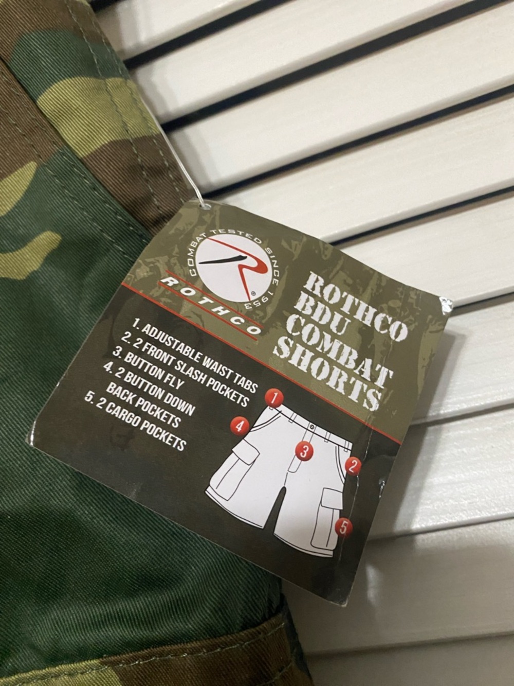 Rothco BDU combat Cargo Shorts Size  Waist 35-39 NWT - Picture 2 of 8